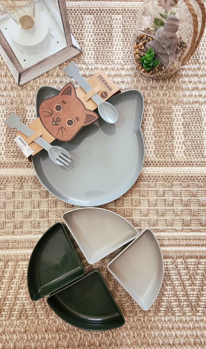 Assiette chat bébé 3 en 1 +6mois Neuf - photo numéro 6