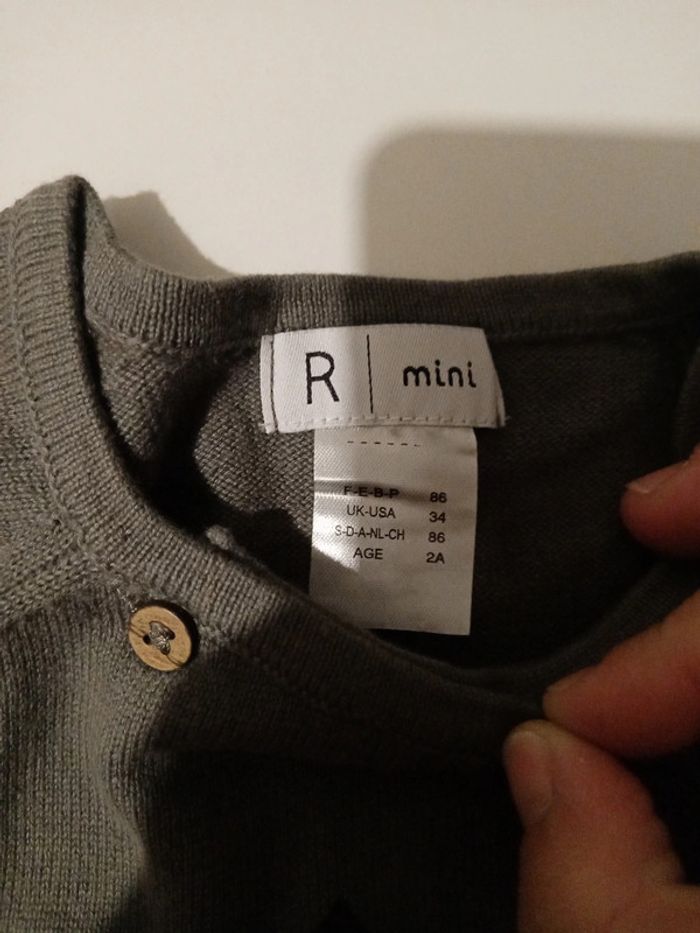 Pull blouse gris T 2 ans - photo numéro 2