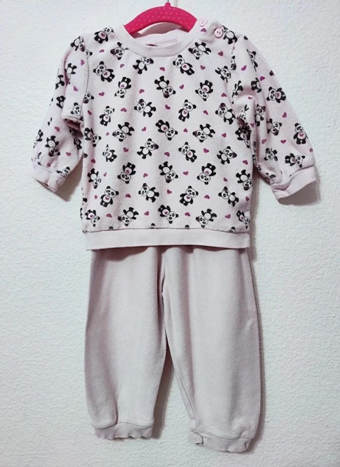 Pyjama 2 pièces bébé fille taille 12 mois - photo numéro 2