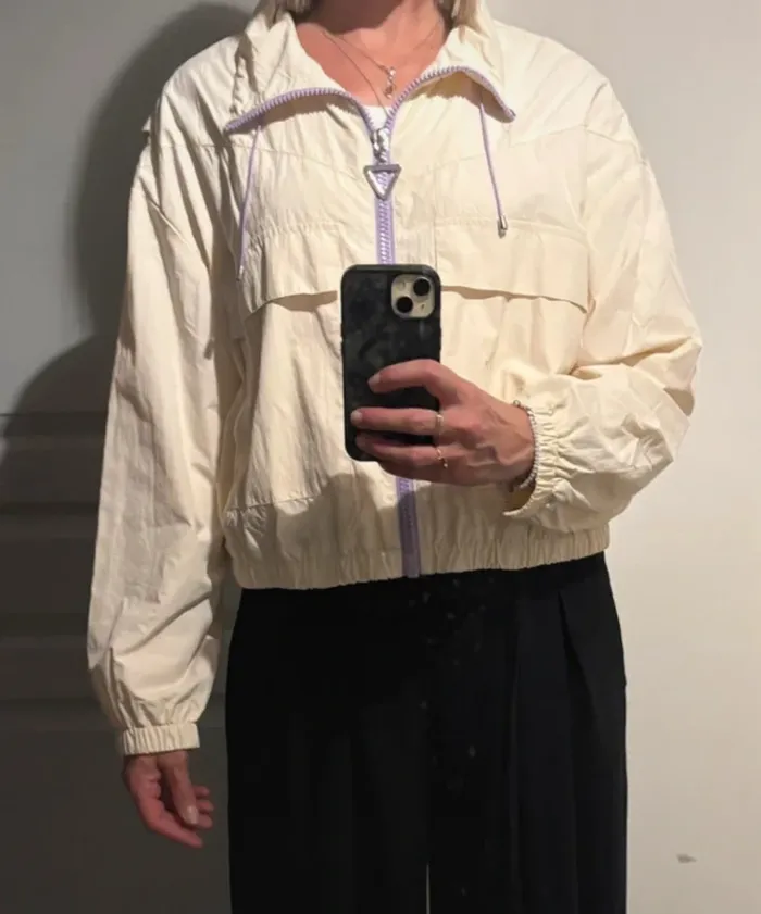 Veste coupe-vent beige et lavande Pimkie - Taille L - photo numéro 9