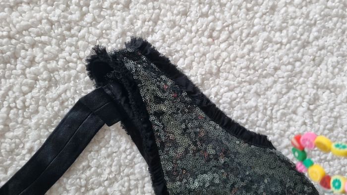 Robe zara noire et paillettes L superbe dos ouvert soirée réveillon - photo numéro 4