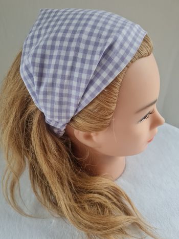 Bandeau fichu vichy