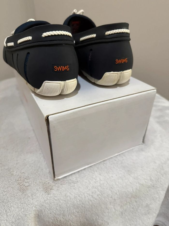 Swims - Mocassins, Bleu marine, blanche, Taille 41 - photo numéro 6