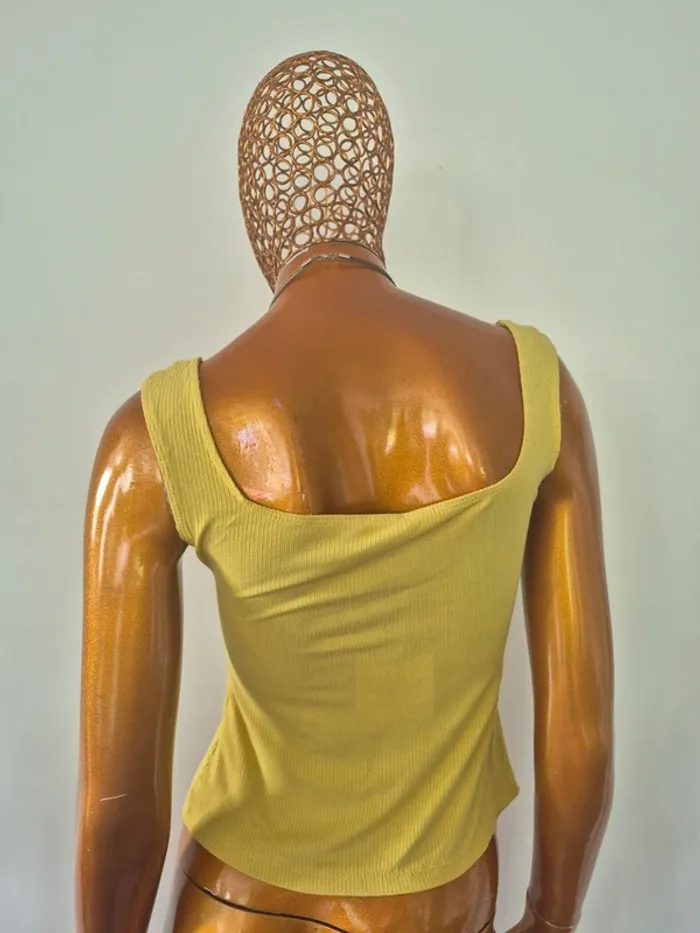 Débardeur Vert Pistache Femme Taille S/36 - photo numéro 2