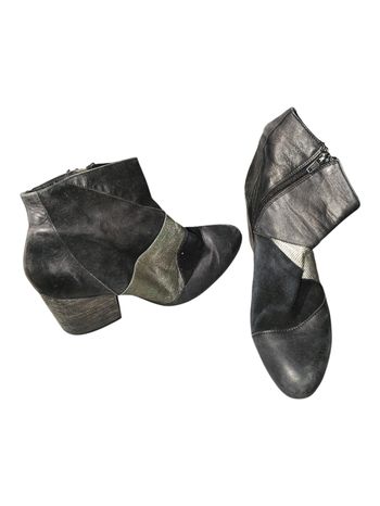 Bottines bi-matière cuir & daim Modi Jeune - T41 - Design Original