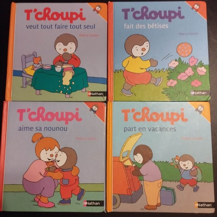 Lot de 4 Livres enfant Nathan T'choupi