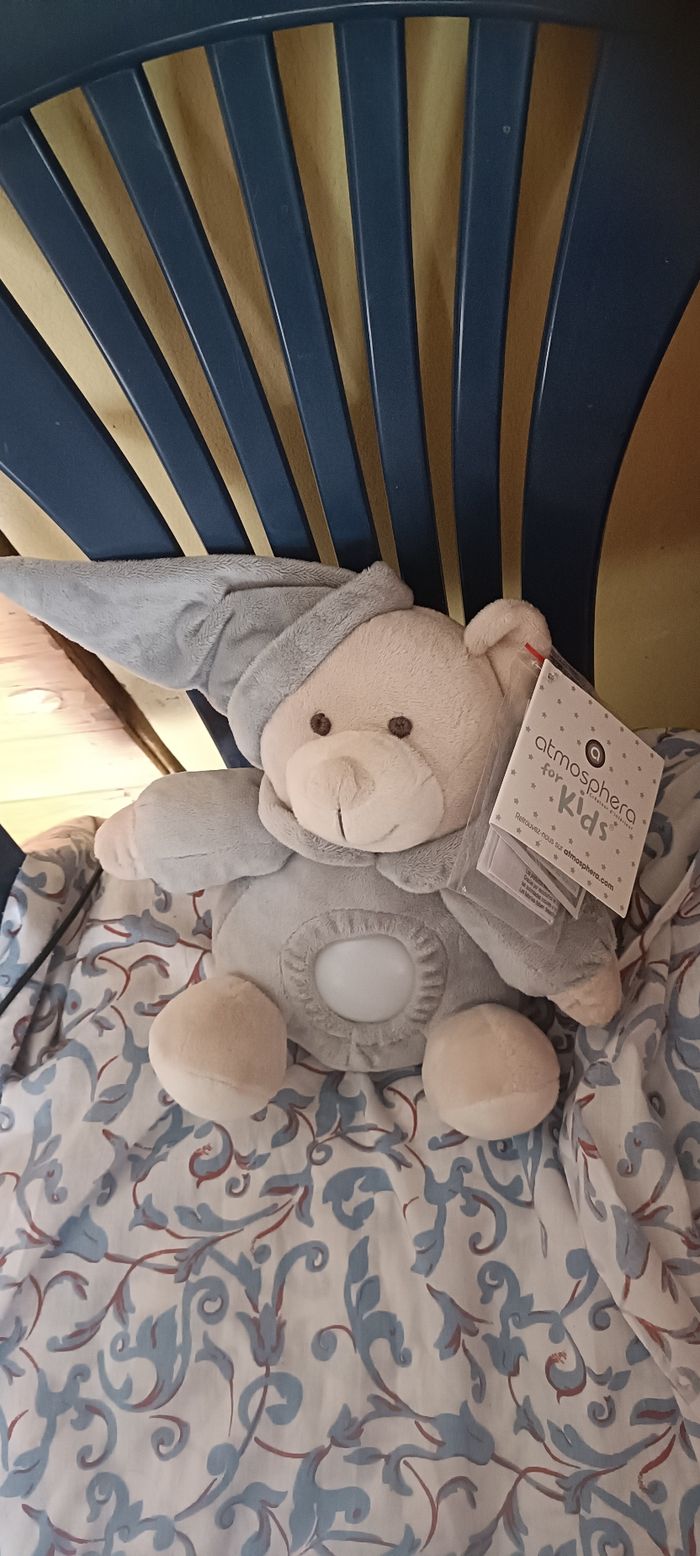 Doudou veilleuse peluche Ours Atm