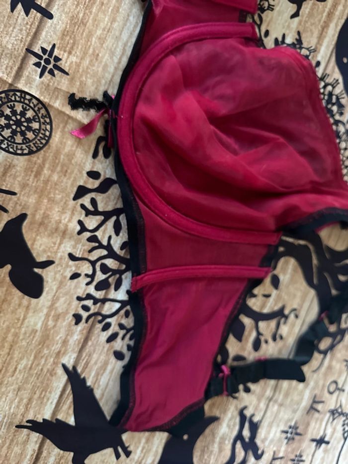 Soutien gorge rouge et noir soleil sucré - photo numéro 8