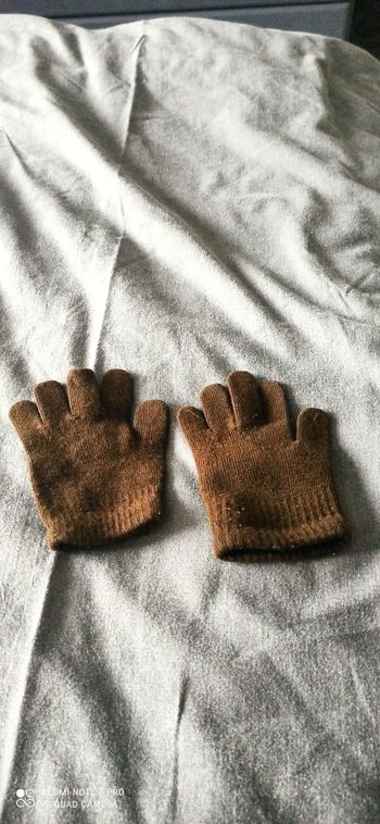 Gants marron 6 ans