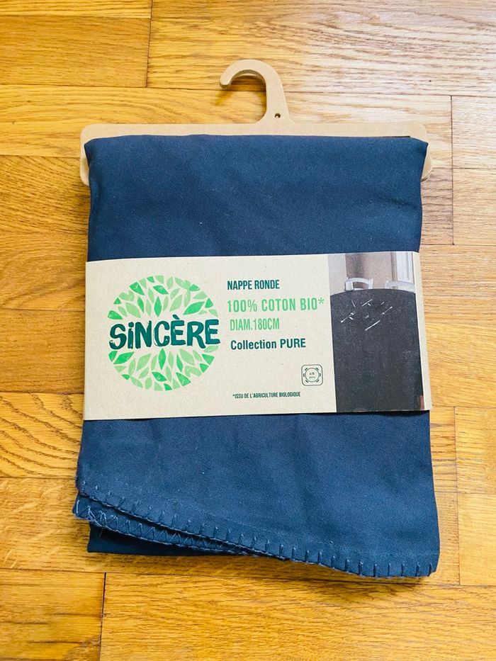 Nappe ronde 180cm en coton Bio