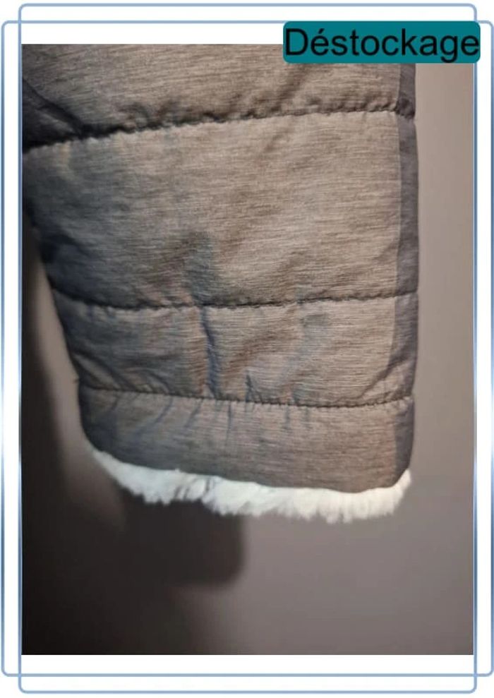 Blouson à capuche the north face gris - taille 14/16 ans ou XS femme - brodé - photo numéro 6