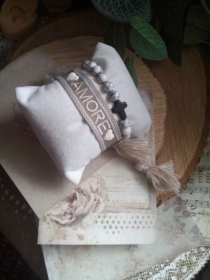 Lot de 2 bracelets bohèmes - photo numéro 2