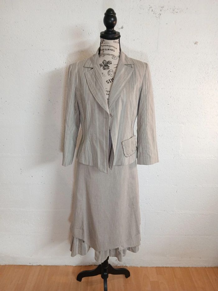 🧥 Ensemble jupe + veste Affinités by Armand Thierry – Taille 40 – Très bon état