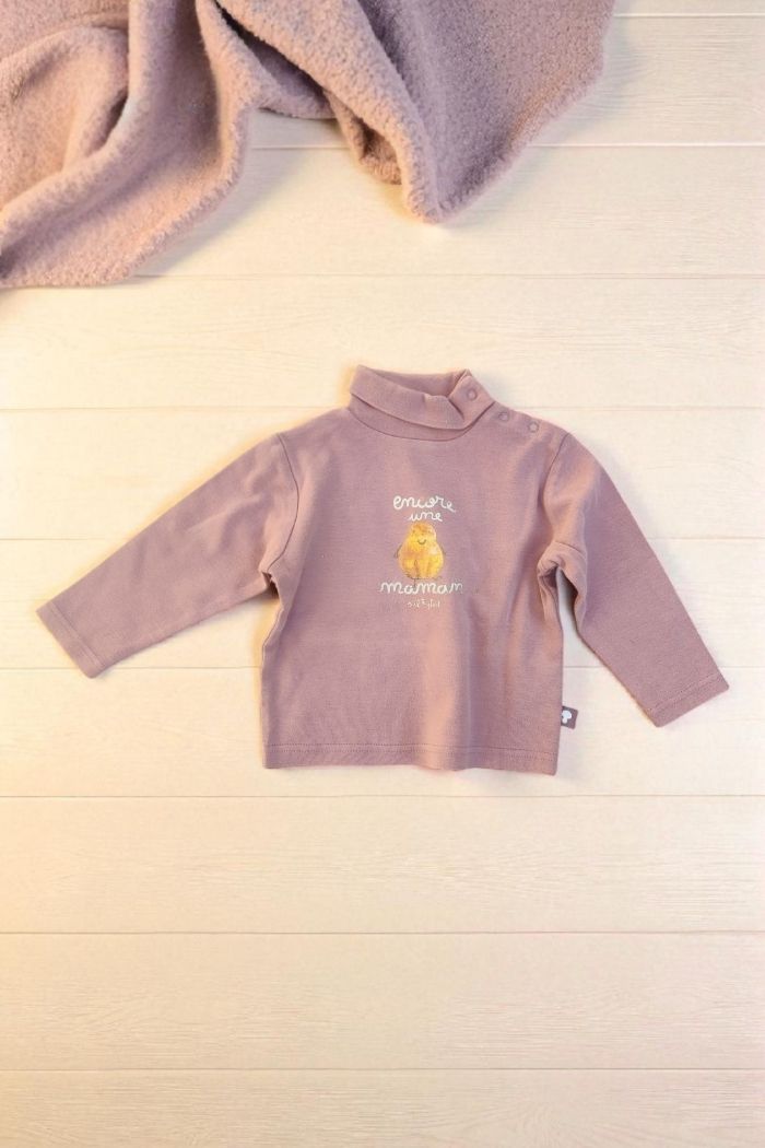 Pull bébé Cadet Rousselle – vintage – mauve – 12 mois - photo numéro 6