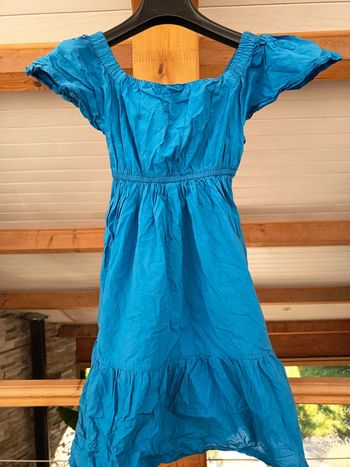 Robe bleue H&M taile 6-7ans