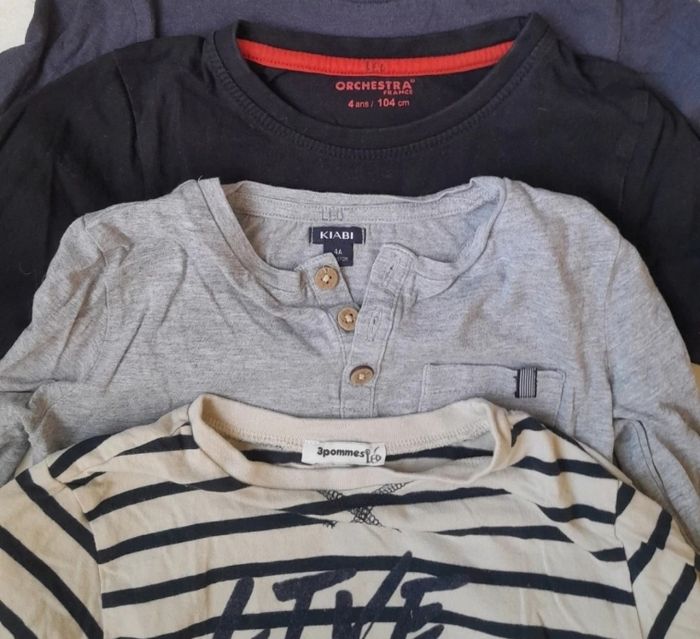 Lot de 3 tee-shirts manches longues - photo numéro 5