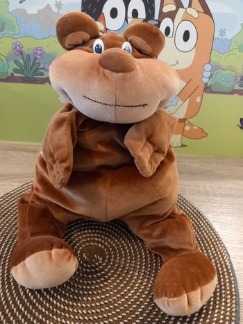 Peluche chien supertoys marron modèle 45cm 