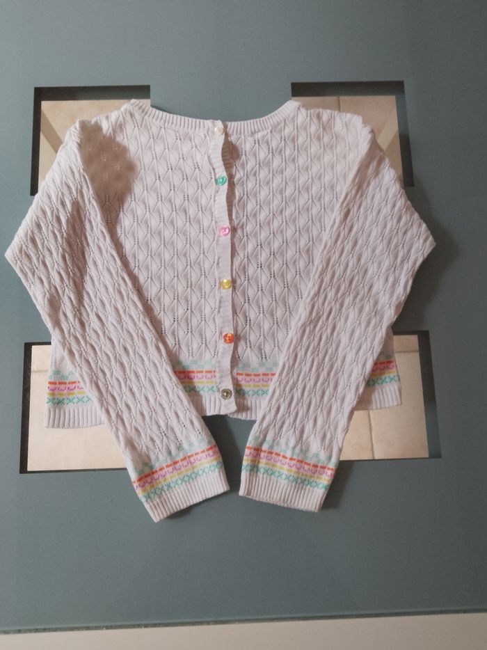 Gilet blanc 8ans