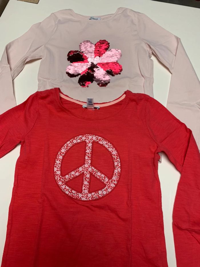 Lot tee shirt manches longues