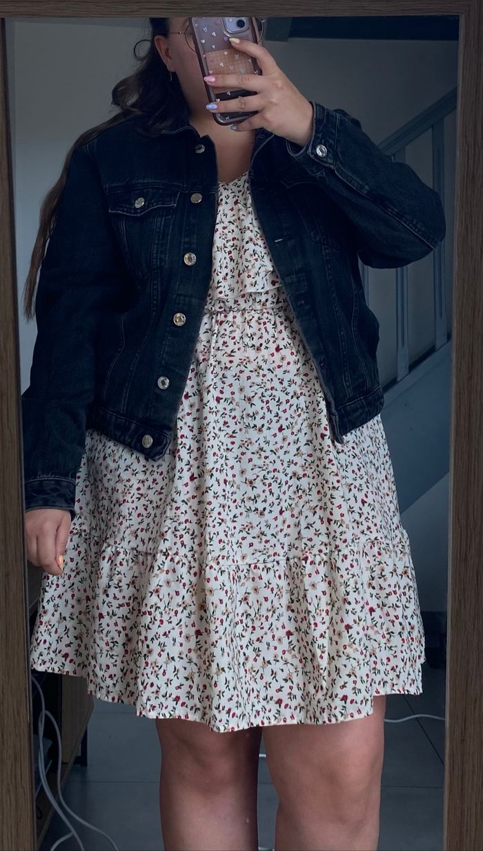 Veste en jean noir