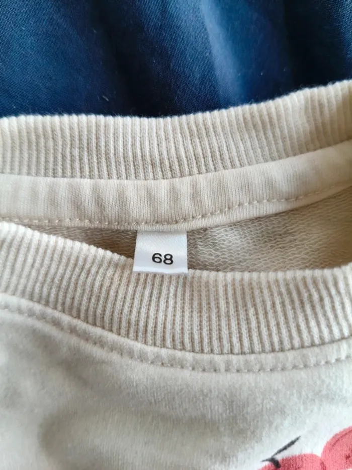 Pull chaud fille Zeeman beige pommes 68 cm - photo numéro 2