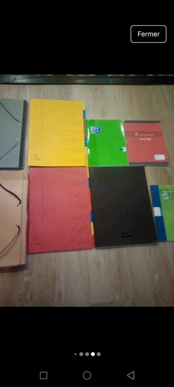 Lot de fournitures scolaires trieur cahier - photo numéro 5