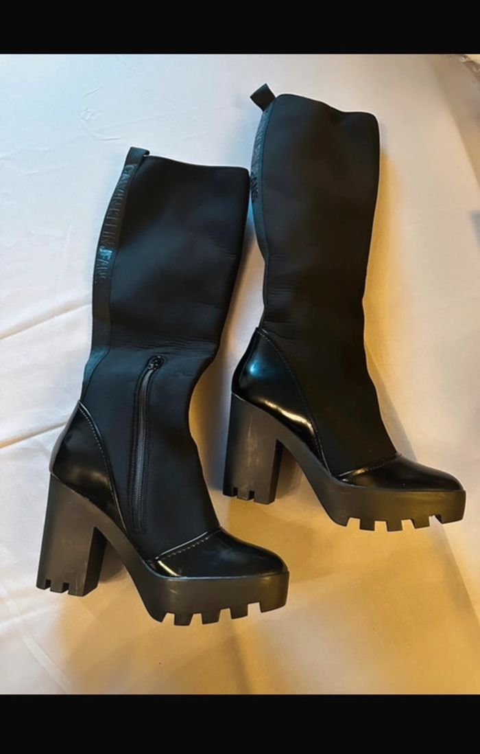 Bottes Genoux Calvin Klein Neuves Taille 38 - photo numéro 3