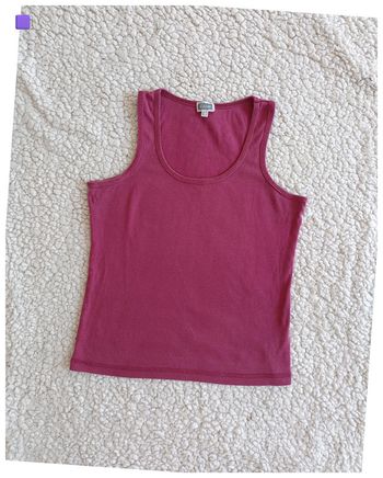 Débardeur basique rose fushia bordeaux Etam