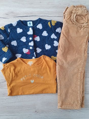 Ensemble petit bateau/orchestra/kiabi 3ans