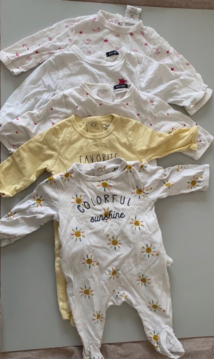 Lot de 5 pyjamas été 1 mois