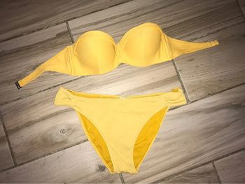 Maillot 2 pièces moutarde pimkie 40