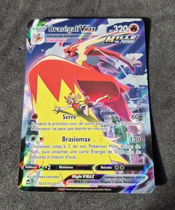 Carte Pokemon Brasegali tg15/tg30 Vmax FA Epée et Bouclier 12 EB12 FR NEUF