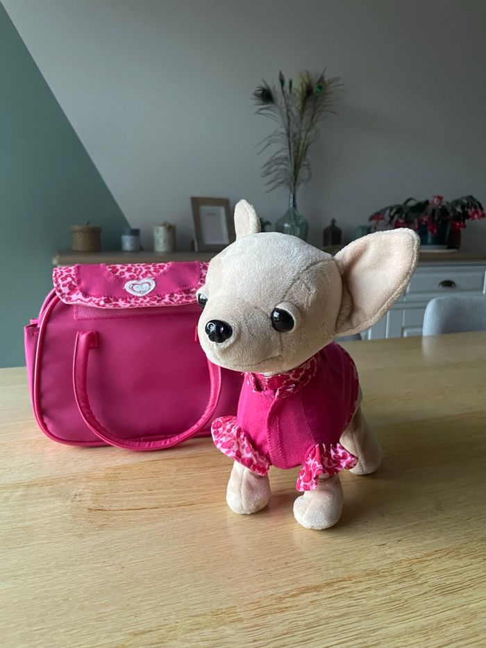 Chien peluche Chichi love Showstar 20 cm intéractif - Smoby