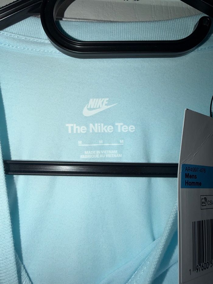 T-shirt homme bleu ciel Nike - photo numéro 3