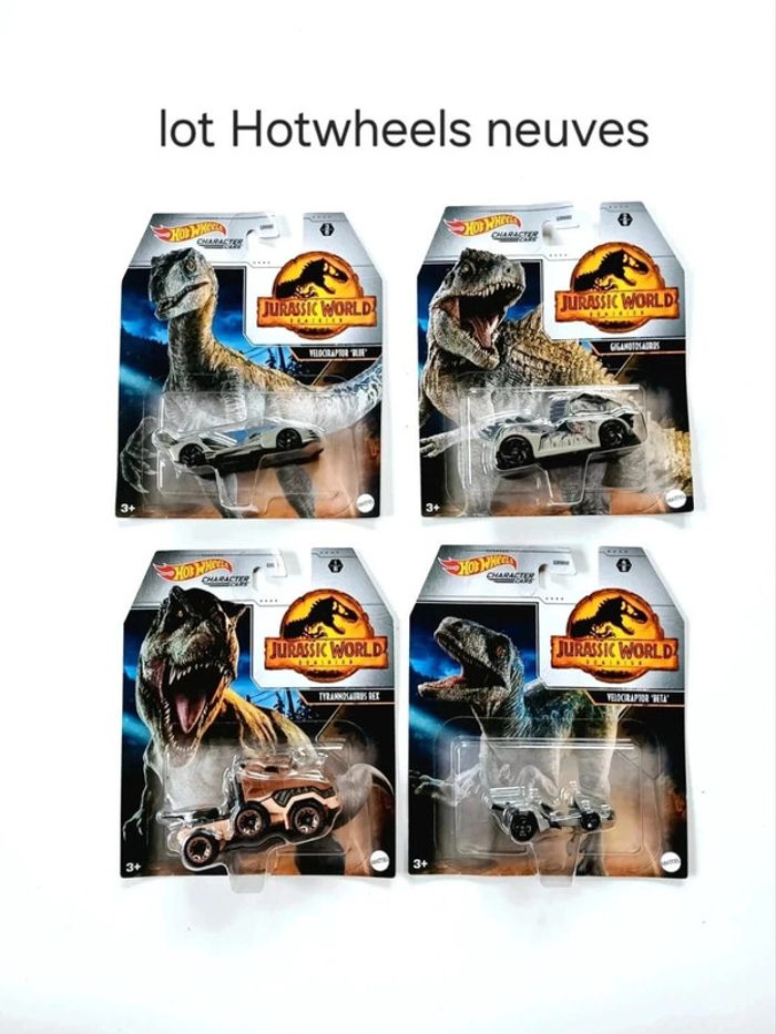 Lot véhicules Hot Wheels neufs Jurassic World