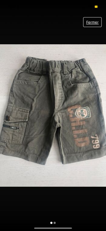 Short Kaki 12 mois