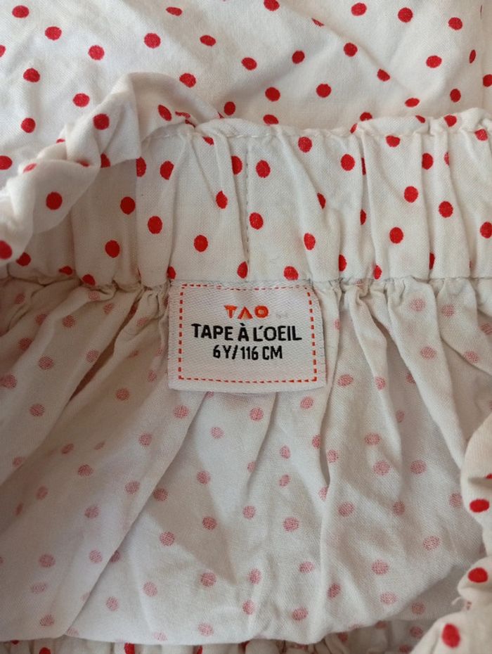 Jupe fluide petits pois Tape à l'oeil taille 6ans - photo numéro 3
