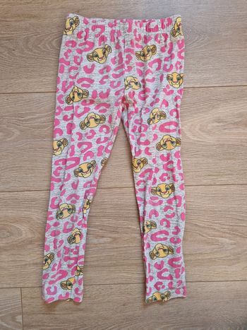 Legging fille Disney rose gris simba 6 ans