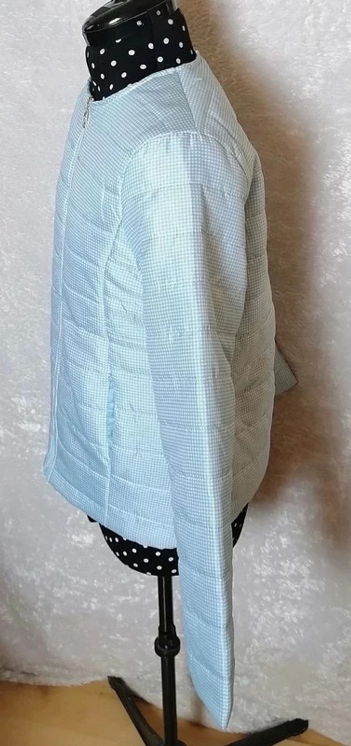 Doudou ou veste matelassée bleu ciel blanc Nathalie Andersen by Damart - photo numéro 5