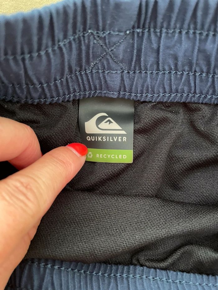 Maillot de bain short QuickSilver bleu 12 ans - photo numéro 2