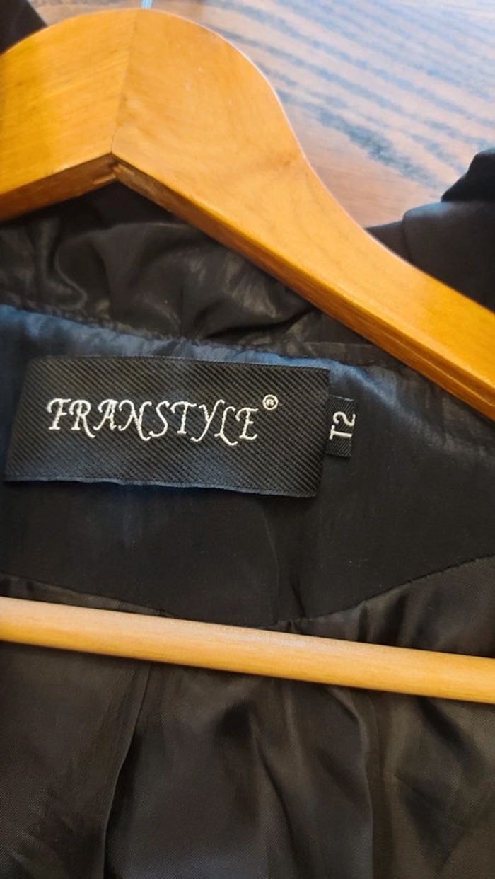 Trench Franstyle noir  t 2 (t 40)petit prix - photo numéro 7