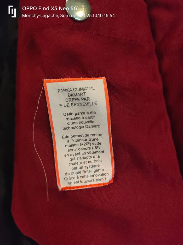 Parka Damart 38/40 Réduction jusqu'à -70% - photo numéro 3