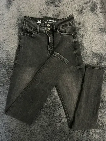 Jeans gris foncé skinny T36
