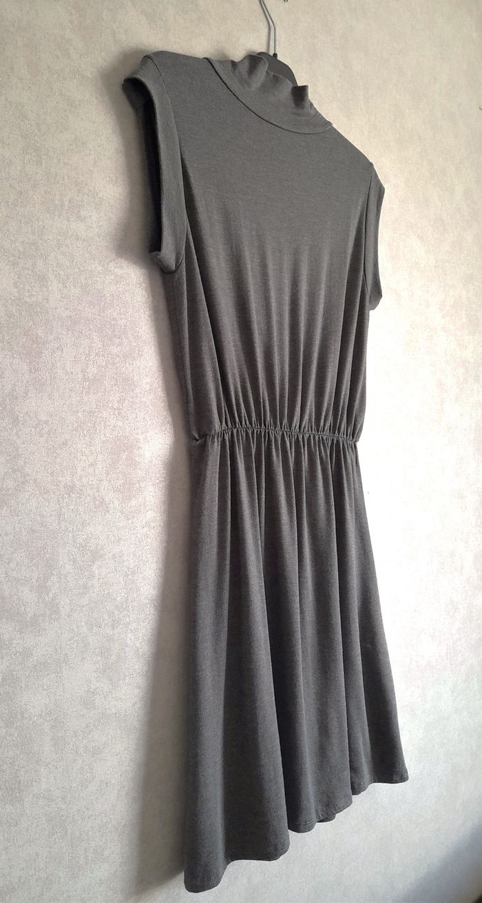 Robe portefeuille grise - Camaïeu - photo numéro 7