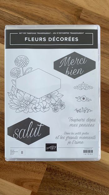 Tampons fleurs décorées stampin up