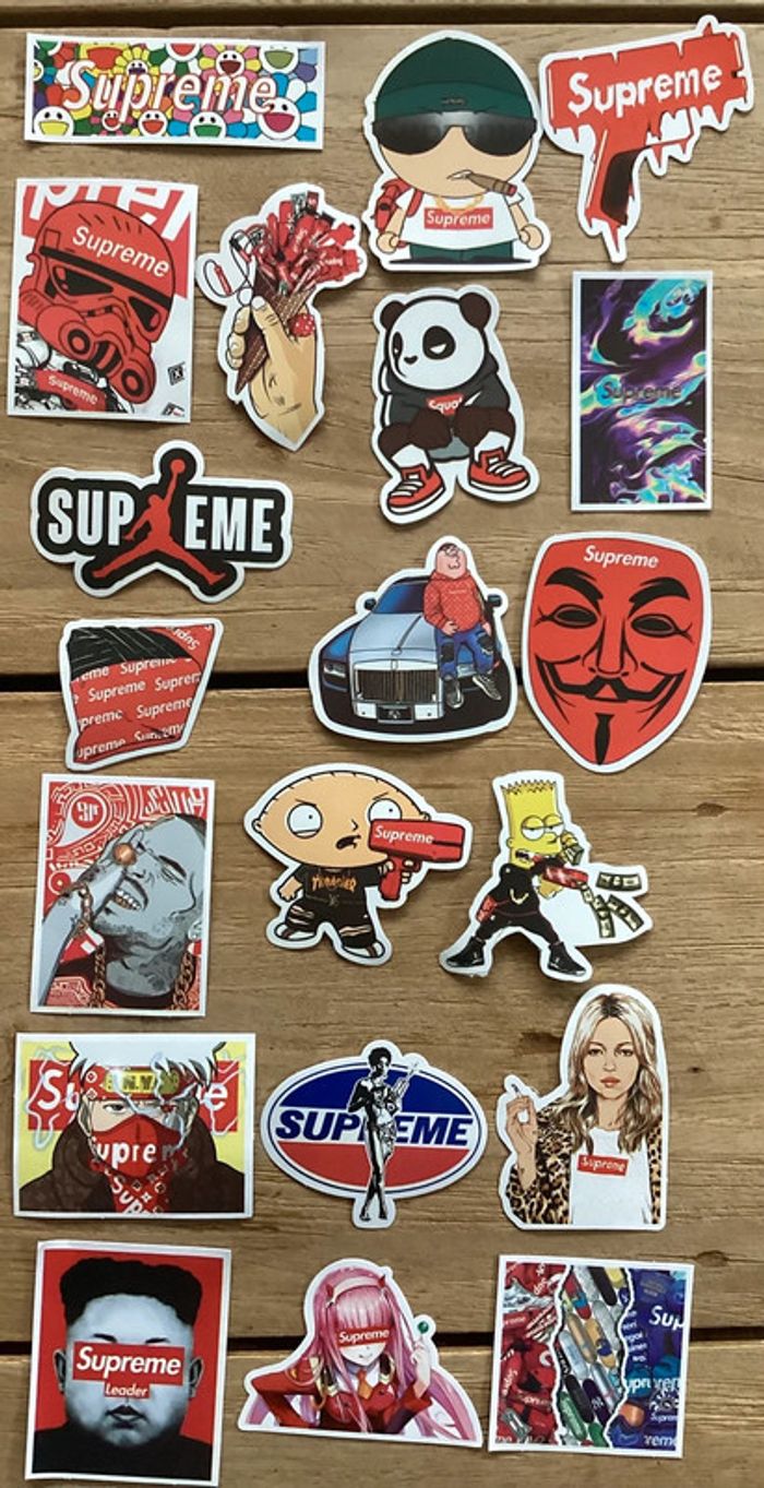 20 Stickers streetwear