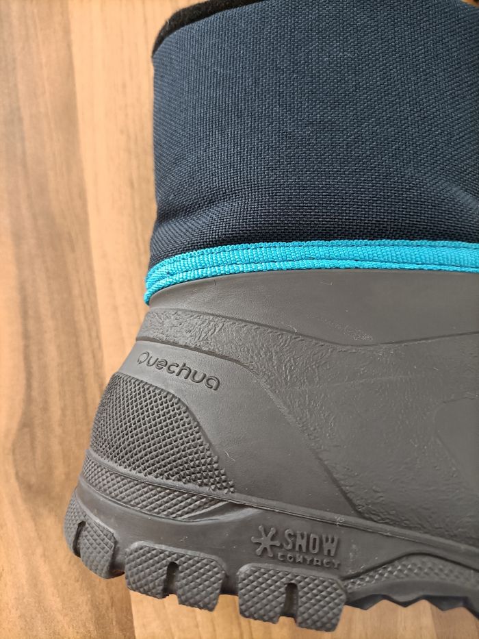 Bottes de neige ski quechua bleu marine gris 28-29 - photo numéro 9