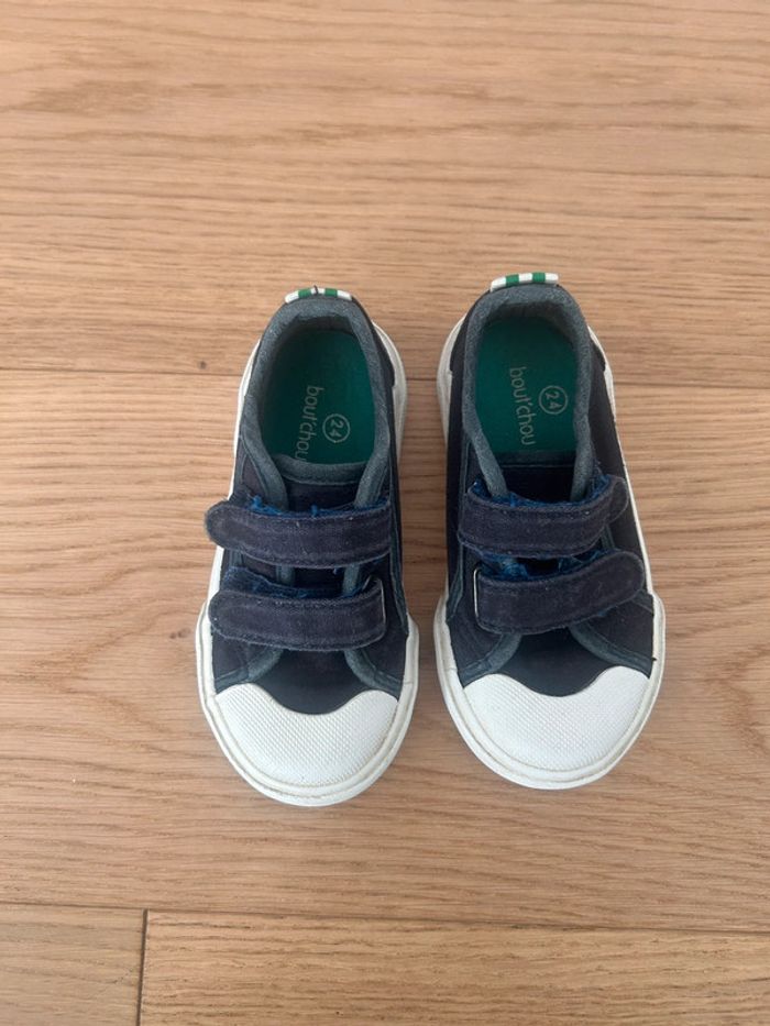 Baskets en toile bleu marine - Monoprix Kids