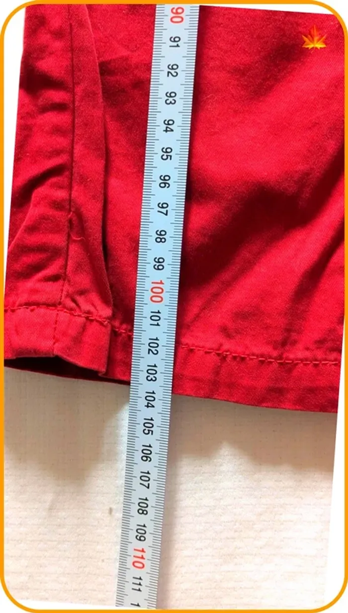 Chino rouge femme Zara 34 - photo numéro 5