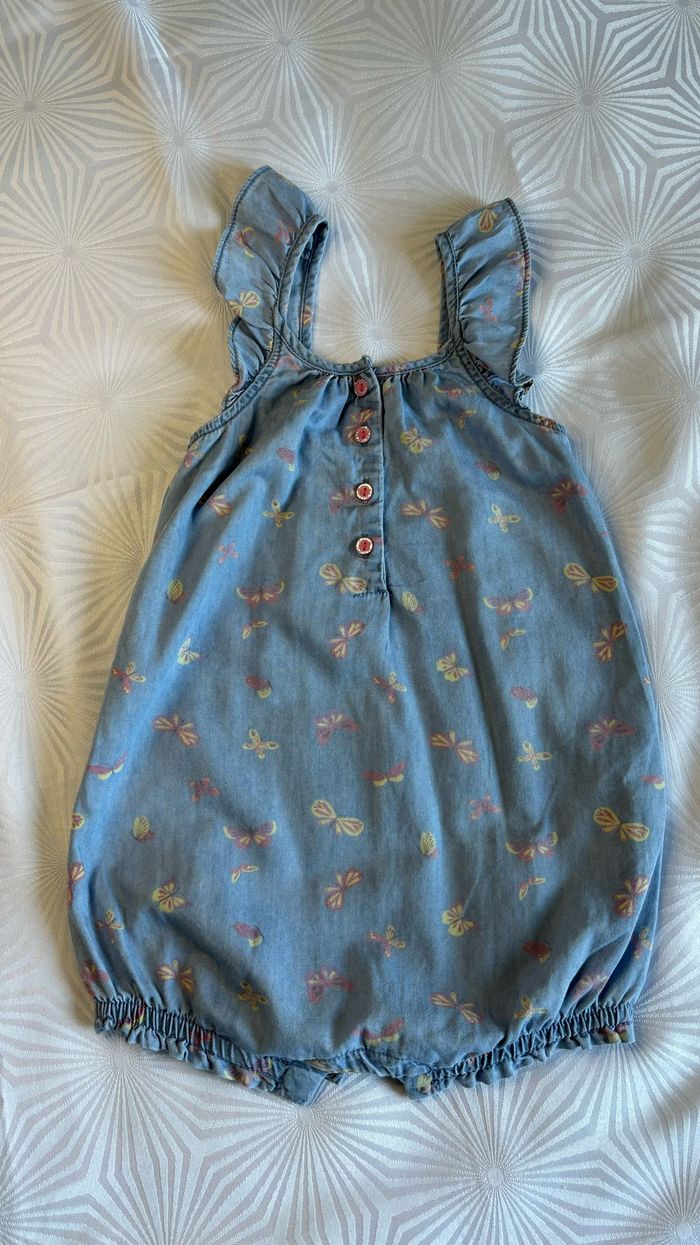 Combi short grenouillère fille 3 ans - 98 cm neuve - photo numéro 2